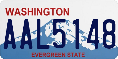 WA license plate AAL5148