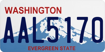 WA license plate AAL5170