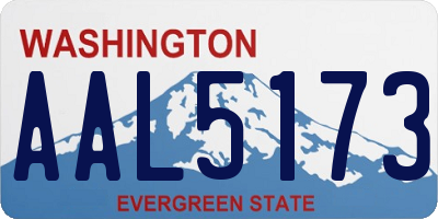 WA license plate AAL5173