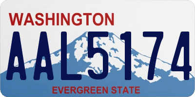 WA license plate AAL5174