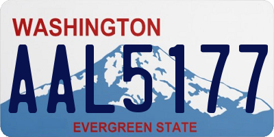 WA license plate AAL5177