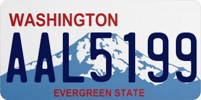 WA license plate AAL5199