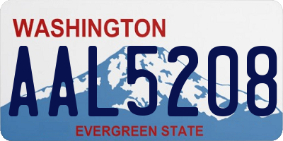 WA license plate AAL5208