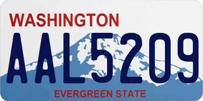 WA license plate AAL5209