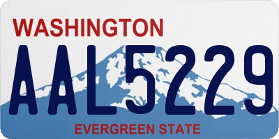 WA license plate AAL5229