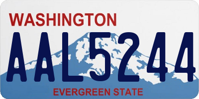 WA license plate AAL5244