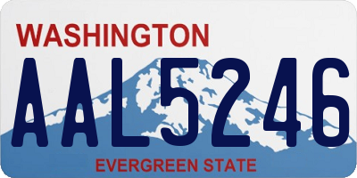 WA license plate AAL5246