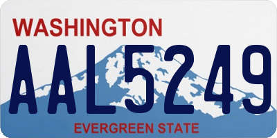 WA license plate AAL5249