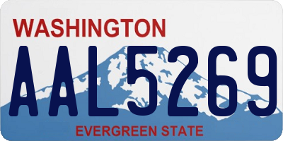 WA license plate AAL5269
