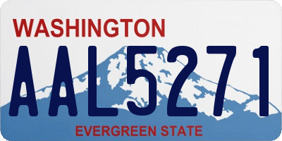 WA license plate AAL5271