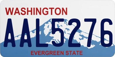 WA license plate AAL5276