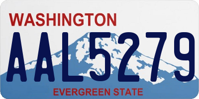 WA license plate AAL5279
