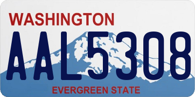 WA license plate AAL5308