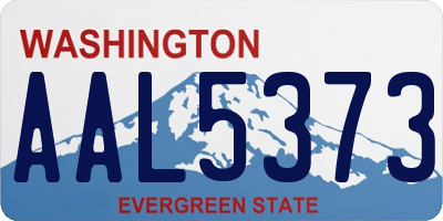 WA license plate AAL5373