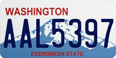 WA license plate AAL5397