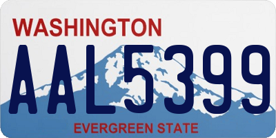 WA license plate AAL5399