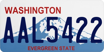 WA license plate AAL5422