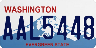 WA license plate AAL5448