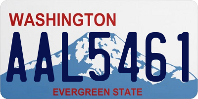 WA license plate AAL5461
