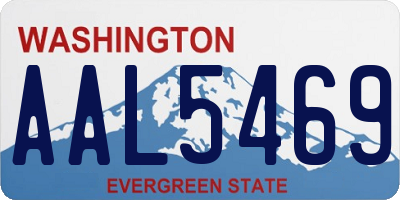 WA license plate AAL5469