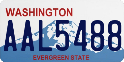 WA license plate AAL5488