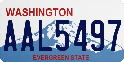 WA license plate AAL5497