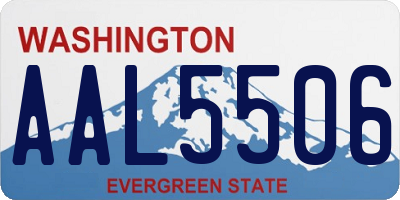 WA license plate AAL5506