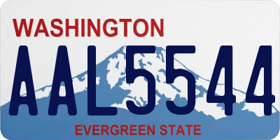 WA license plate AAL5544