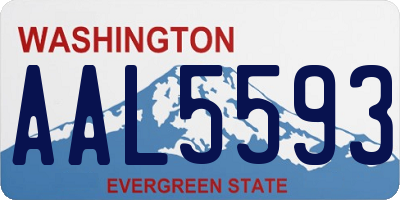 WA license plate AAL5593