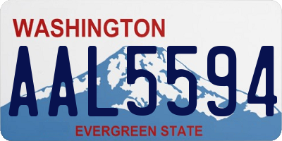 WA license plate AAL5594