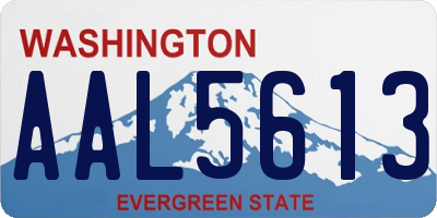 WA license plate AAL5613