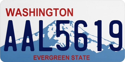 WA license plate AAL5619