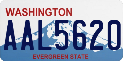WA license plate AAL5620