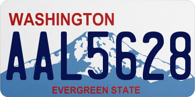 WA license plate AAL5628