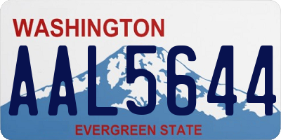 WA license plate AAL5644