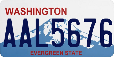 WA license plate AAL5676