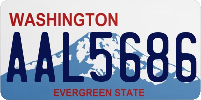WA license plate AAL5686