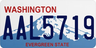 WA license plate AAL5719