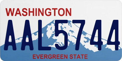 WA license plate AAL5744