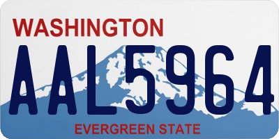 WA license plate AAL5964