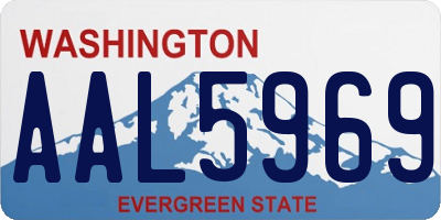 WA license plate AAL5969