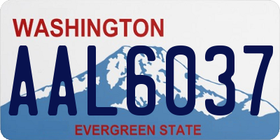 WA license plate AAL6037