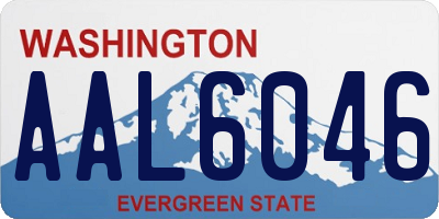 WA license plate AAL6046