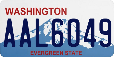 WA license plate AAL6049