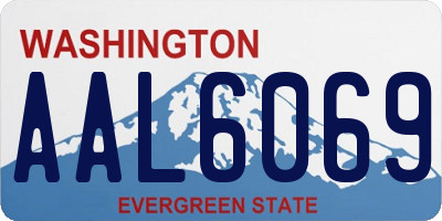 WA license plate AAL6069