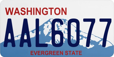 WA license plate AAL6077