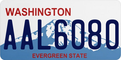WA license plate AAL6080