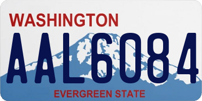 WA license plate AAL6084