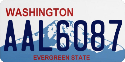 WA license plate AAL6087