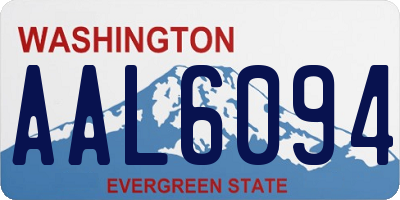 WA license plate AAL6094